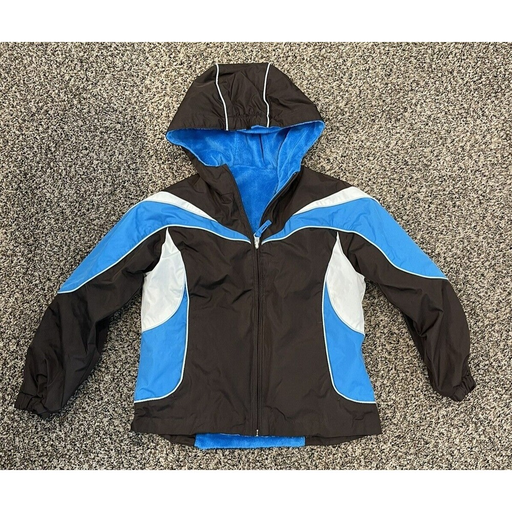 Free Country Winter Jacket/ Coat With Faux Fur Reversible Girls Youth Size (6) M